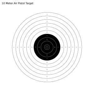 ISSF 10m Air Pistol Target