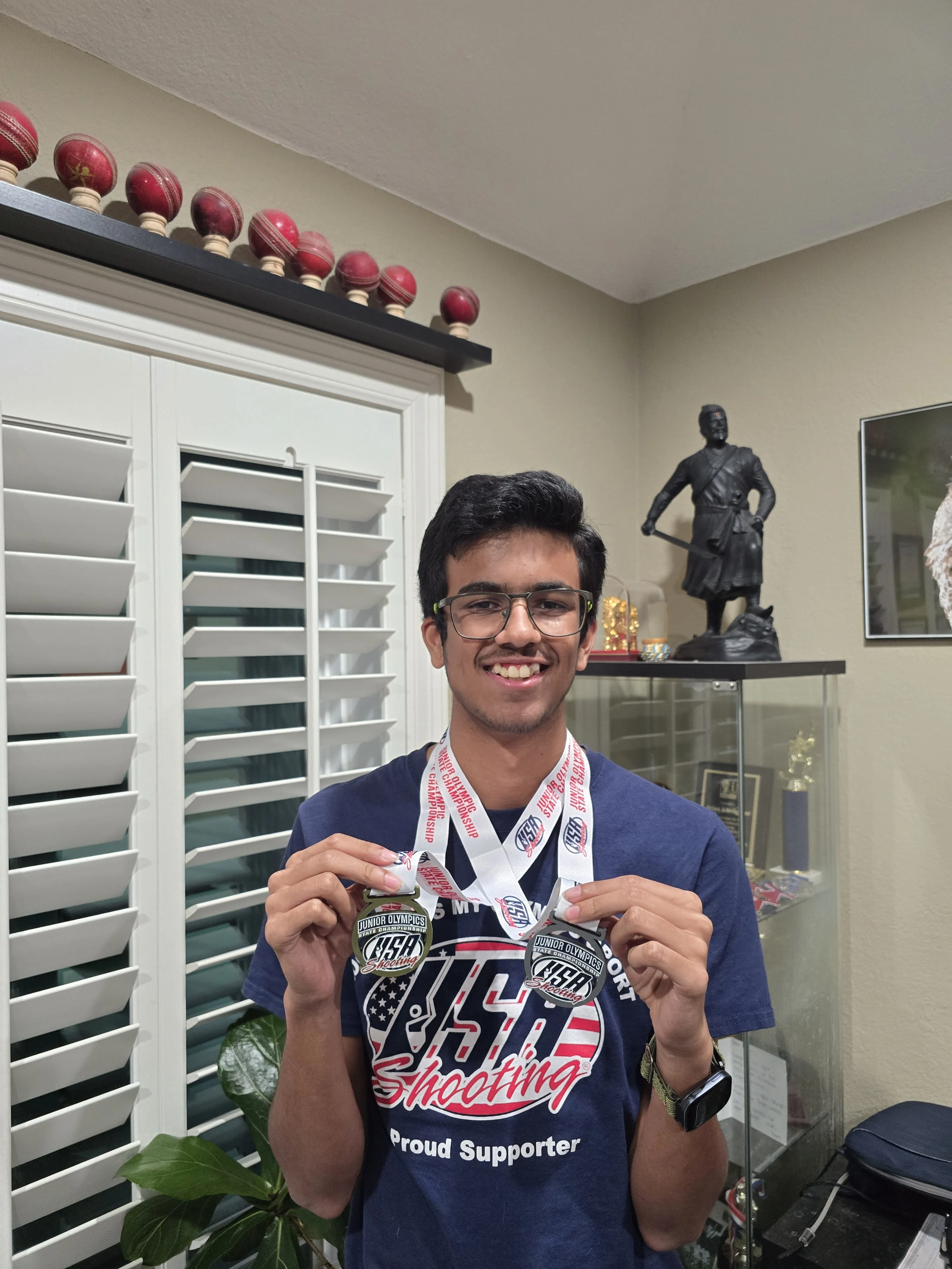 Team Shooting Stars athletes at a medal ceremony