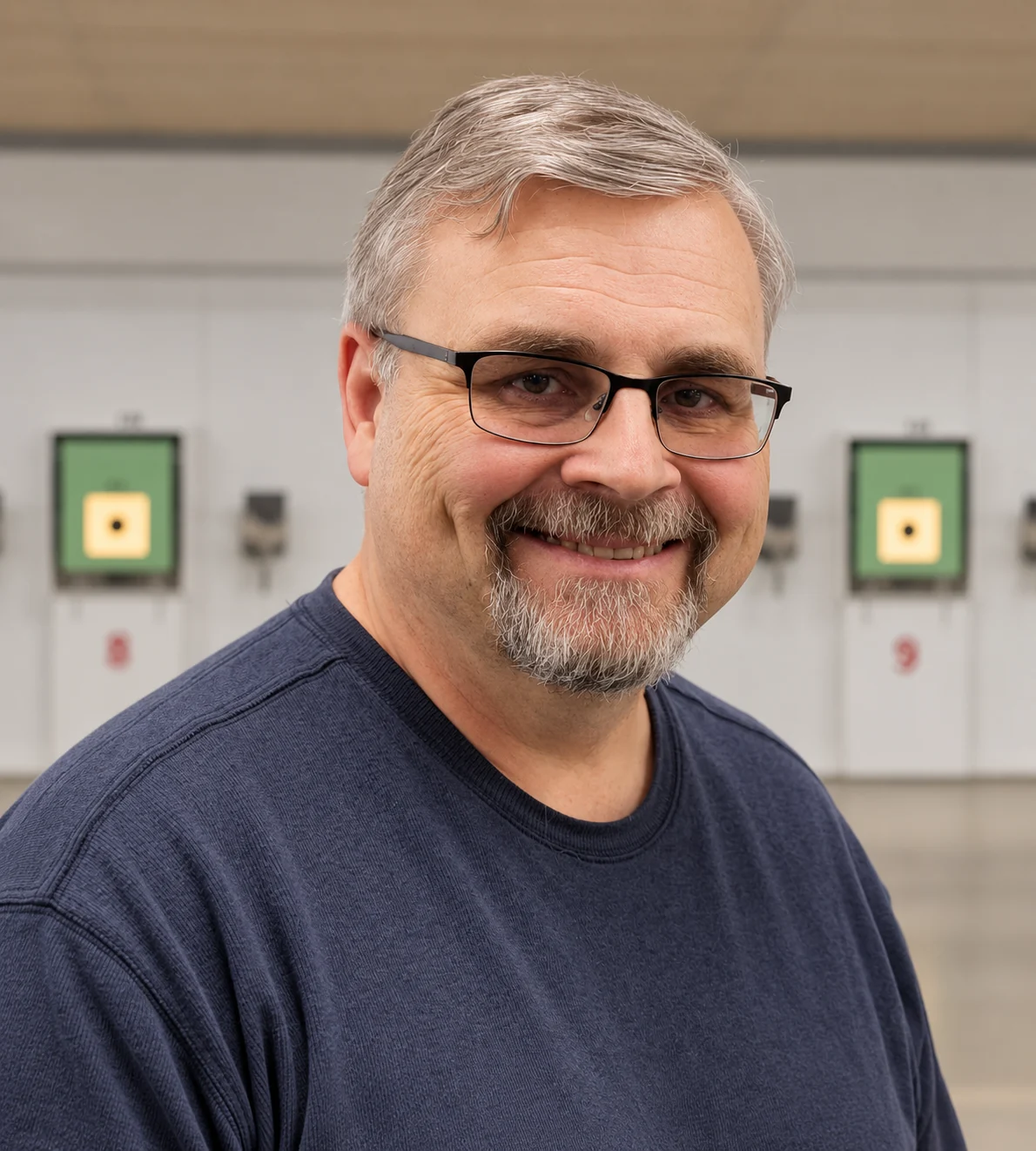 Dave Schaller at the shooting range
